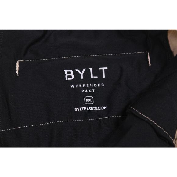 BYLT Weekend Pants Tan Camo Flat Front Chino Pants Men's XXL - Picture 6 of 7